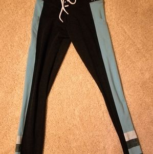 VS Pink Lace Up Color Block Yoga Pant XS